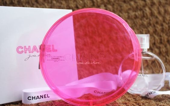 CHANEL Joie De Vivre Hot Pink Cosmetic Bag