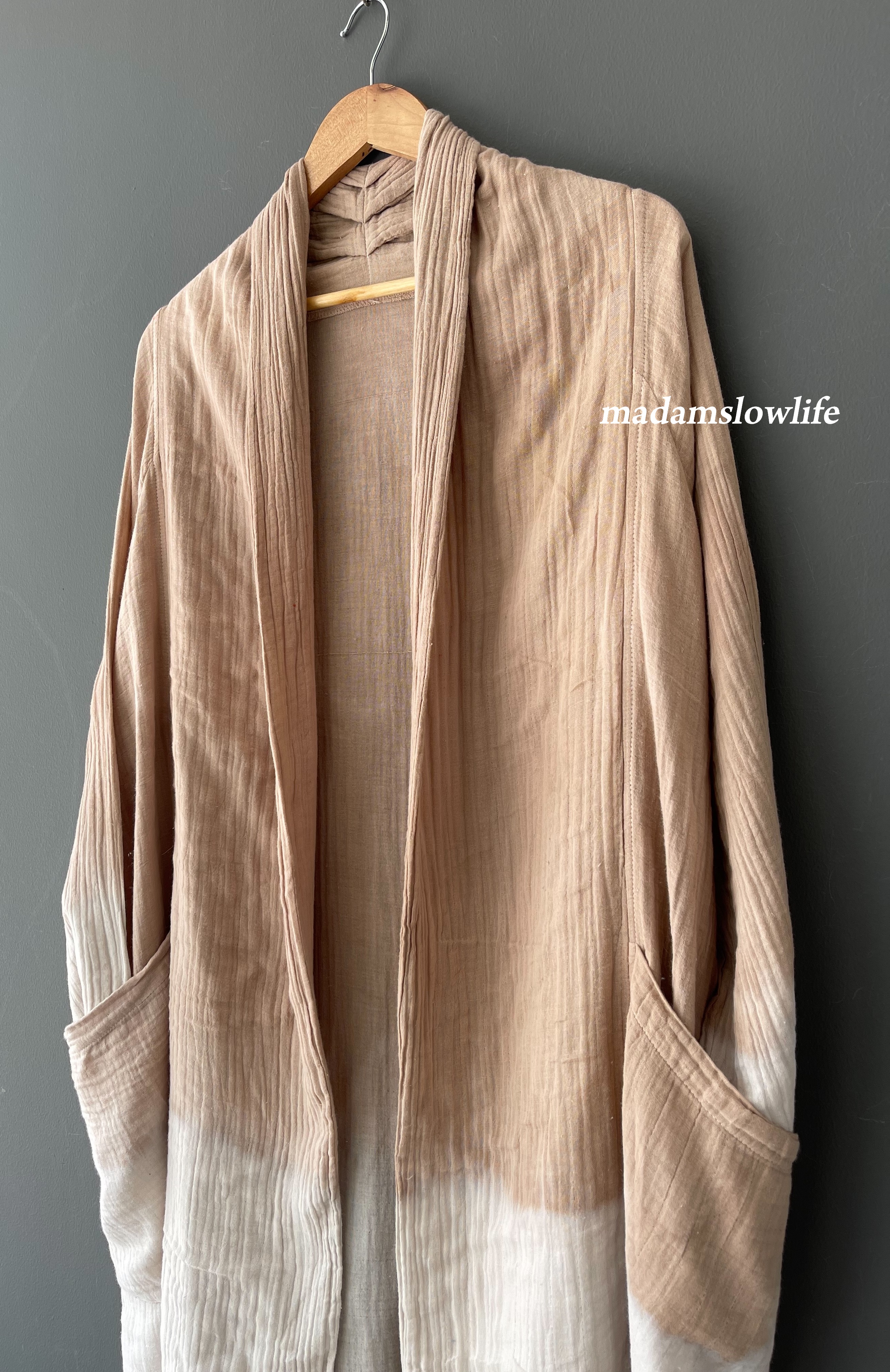 เสื้อคลุม ตัวยาว Over Coat Long เนื้อผ้าคอตตอน Cotton 100% เนื้อผ้านิ่ม Soft touch