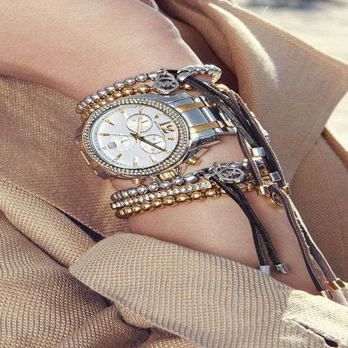 MK Bead Stretch Bracelet