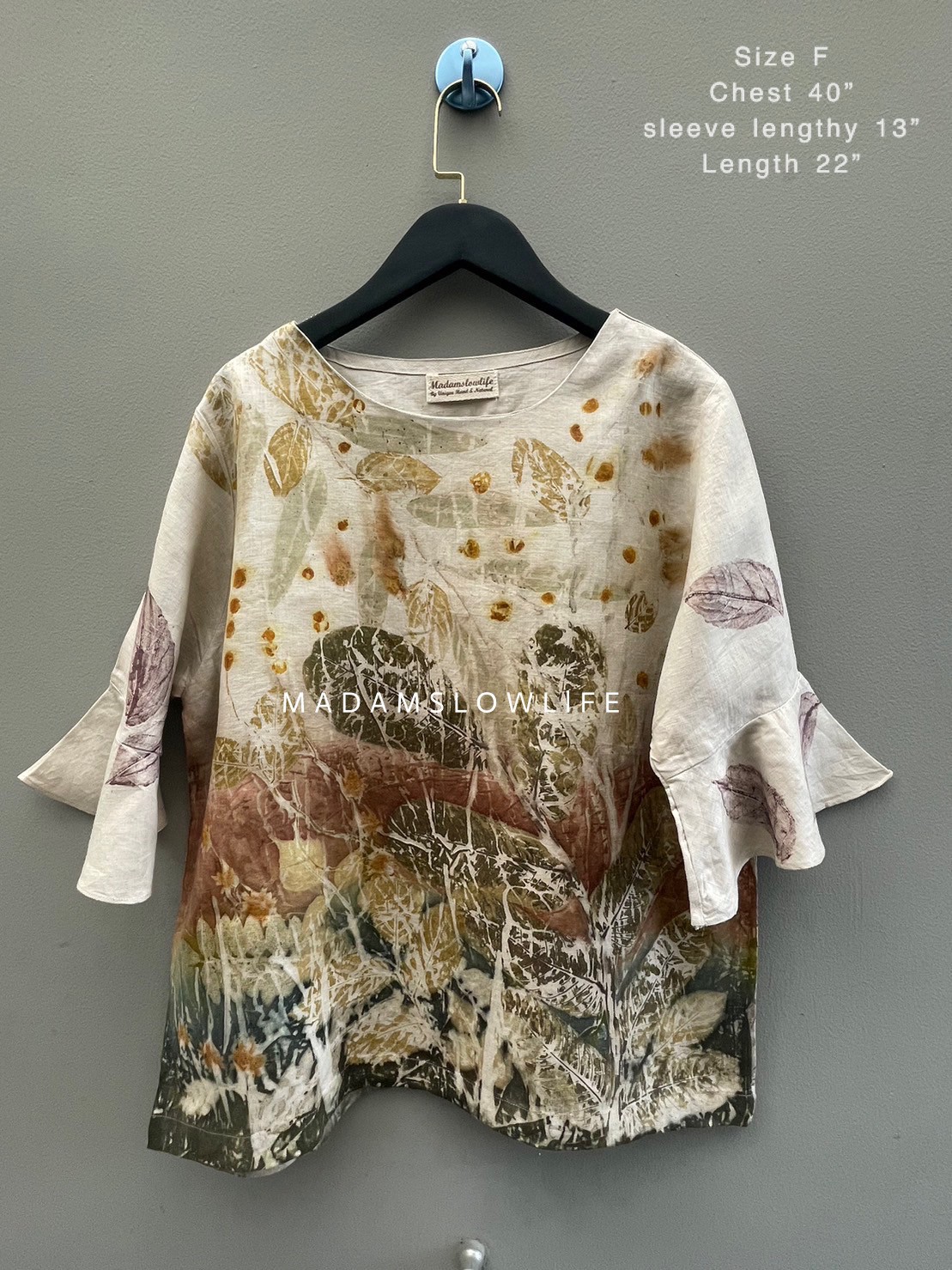 เสื้อผ้าลินิน eco-print