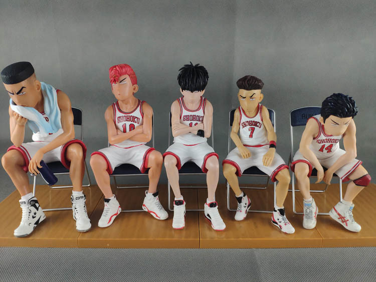 SlamDunk 5ตัว นั่งเก้าอี้ ชุดขาว
