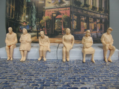 คน ท่านั่งคละแบบ สเกล 1:25 ชุด 6 ตัว (premium)