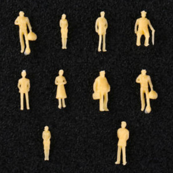 คน (Street people) สเกล 1:150 คละแบบ สีส้ม / 100 คน