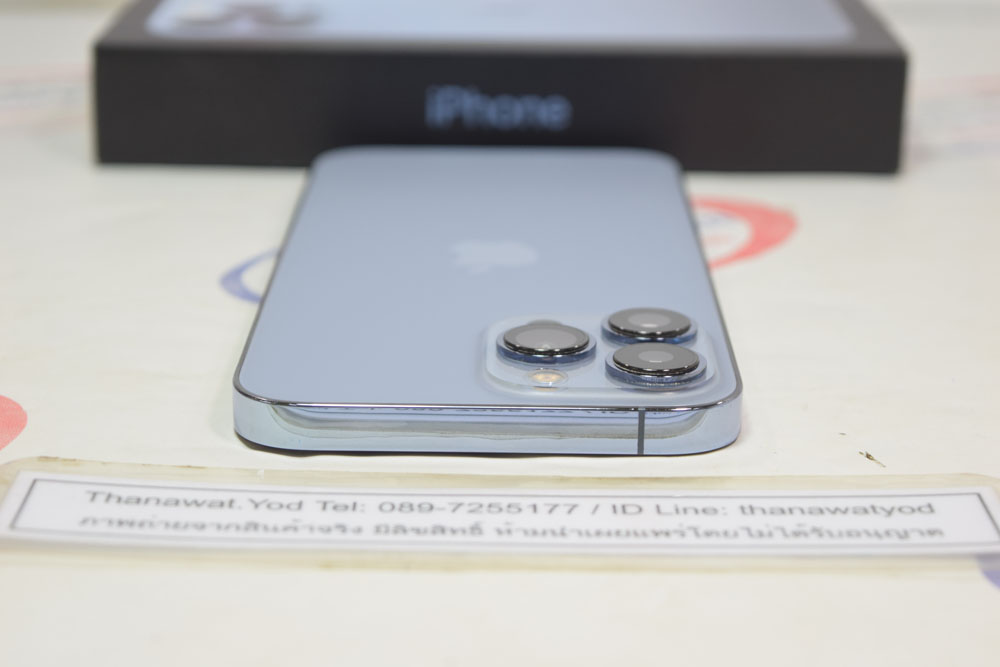 ขาย iPhone 13 ProMax 256GB Sierra blue ศูนย์ไทย เครื่องเดิมๆ แบตยังดี ครบกล่อง