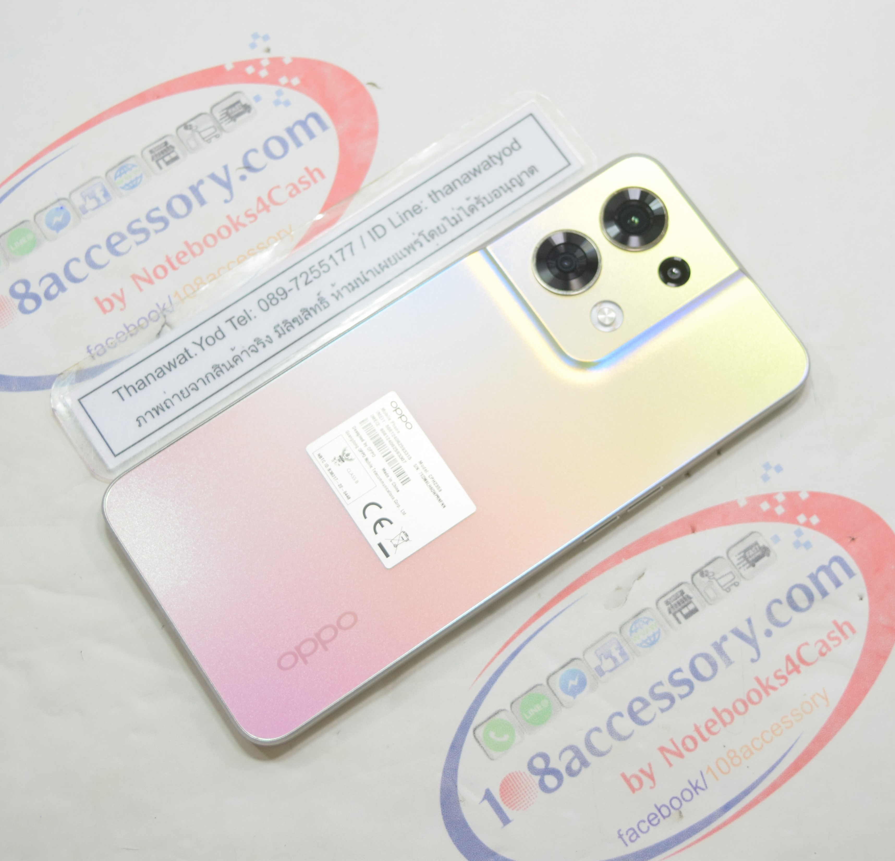 ขาย OPPO Reno 8 5G สีทองสุดหรู Sunkissed Beige เครื่องสวย RAM 8+4 ROM 256 แค่ 5,900