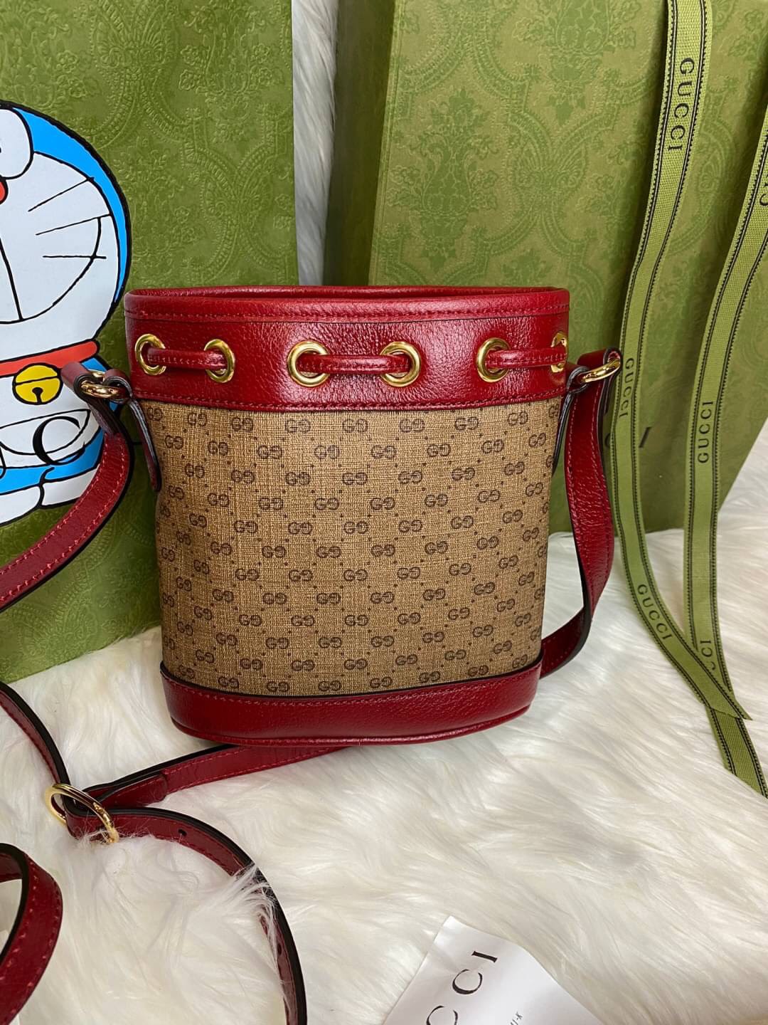 Gucci Doraemon x Mini Bucket Bag