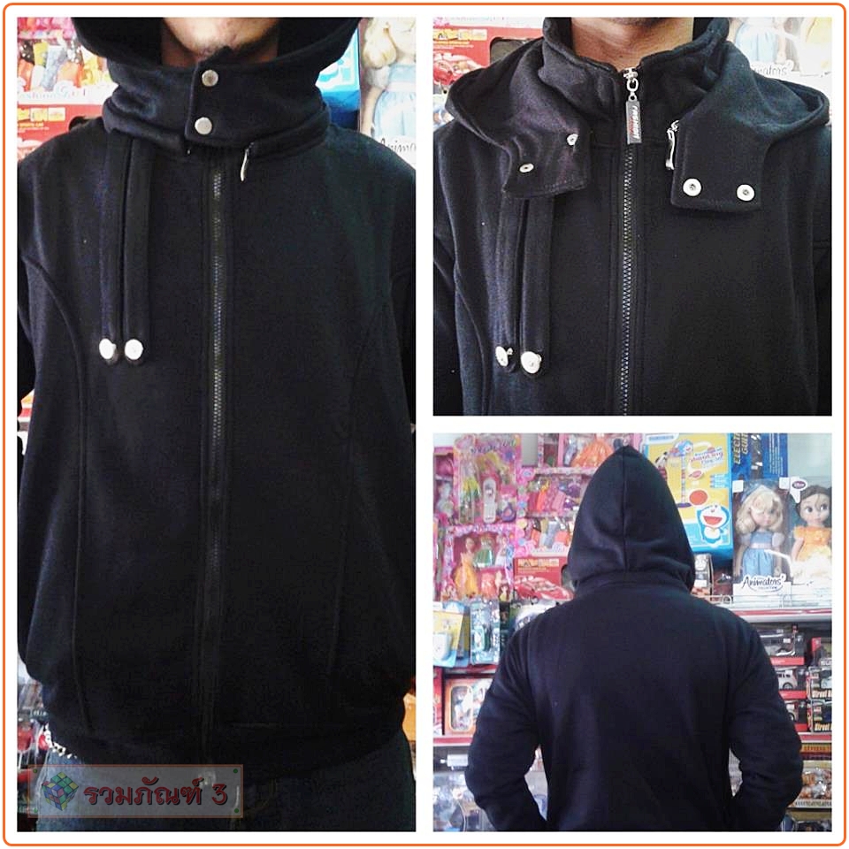 เสื้อฮู้ด Tokyo Ghoul ดำหนา