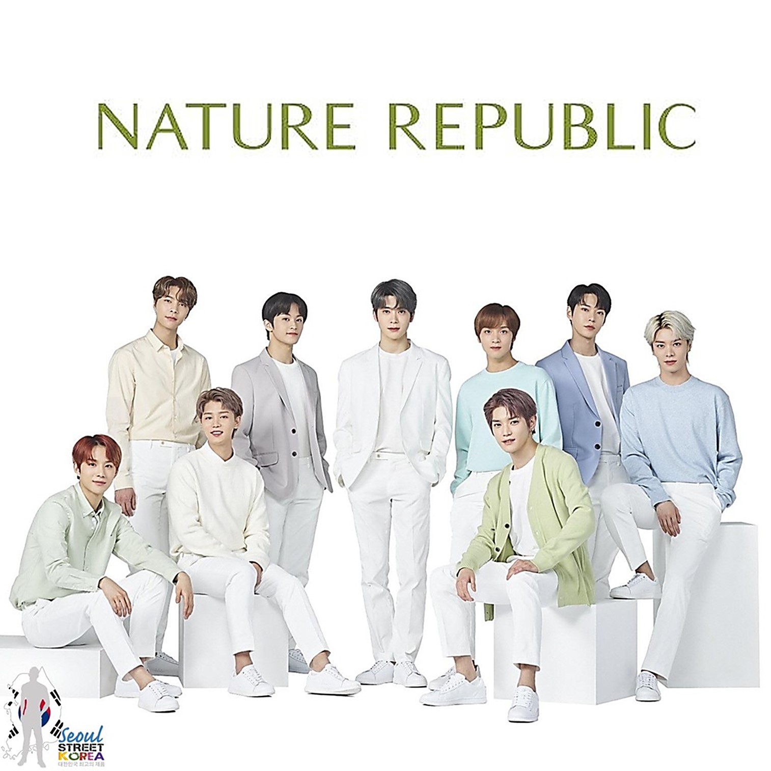 NATURE REPUBLIC Green Derma Mild Cica Big Sun Cushion SPF50+ PA++++ คุชชั่นกันแดดเนื้อบางเบาพร้อมการบำรุงจากสารสกัดใบบัวบกสินค้านำเข้าจากเกาหลีของแท้พร้อมส่ง