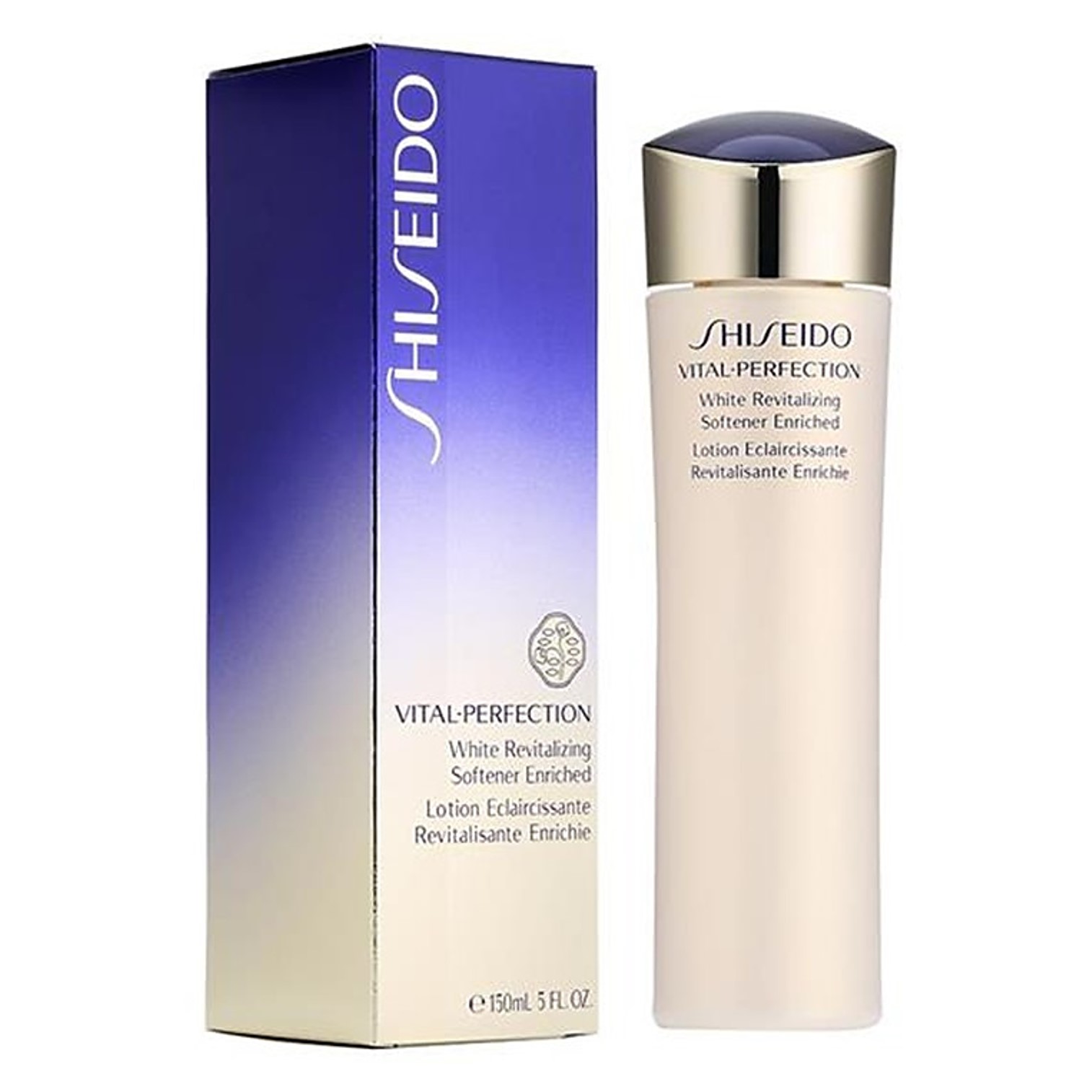 Shiseido Vital Perfection White Revitalizing Softener Enriched Lotion 150ml ผลิตภัณฑ์โลชั่นบำรุงผิวหน้าสูตรพรีเมี่ยมจากต่างประเทศ