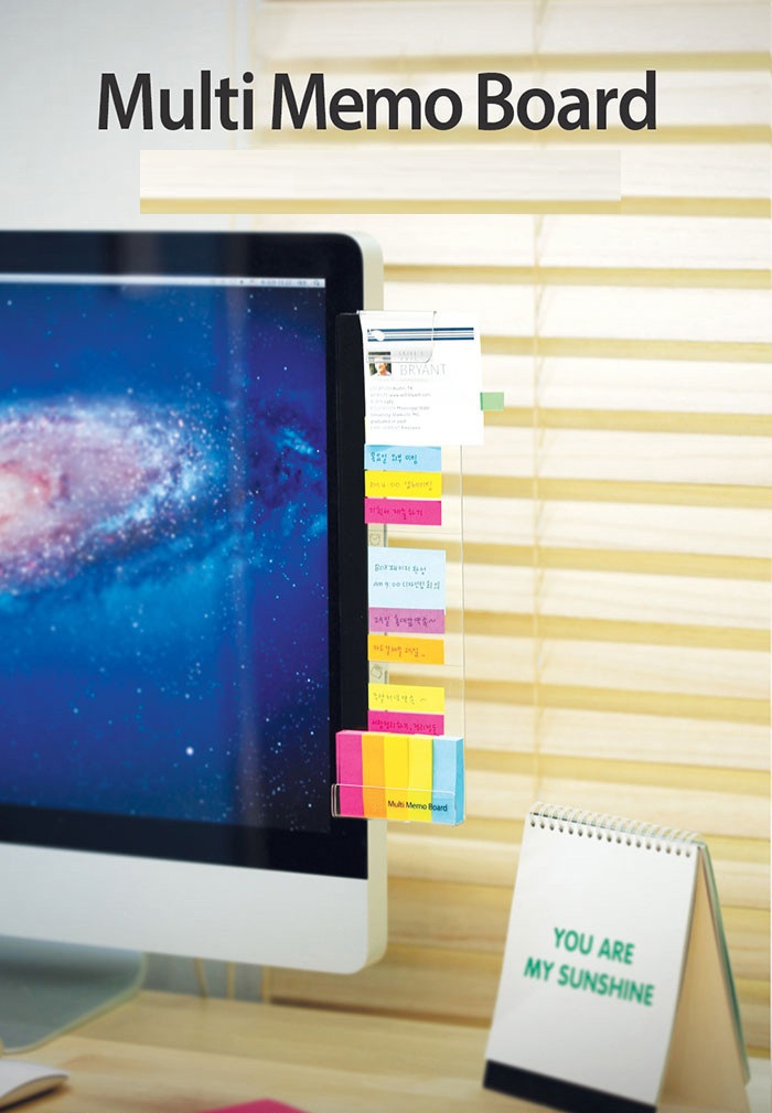 Monitor Memo Board กระดานติดโน้ตข้างจอคอมพิวเตอร์ รุ่น upgrade และธรรมดา บอร์ดติดโพสอิทข้างจอคอมฯ Creative Acrylic Monitor Message