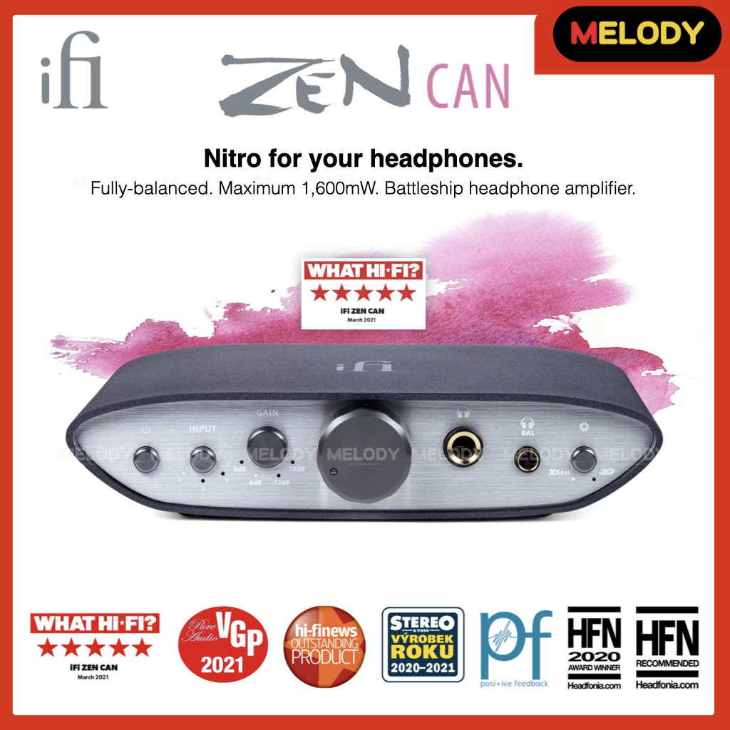 iFi Zen CAN Balanced Desktop Headphone Amp and Preamp with 4.4mm Outputs - Launch Edition Includes iPower 5V Power Supply