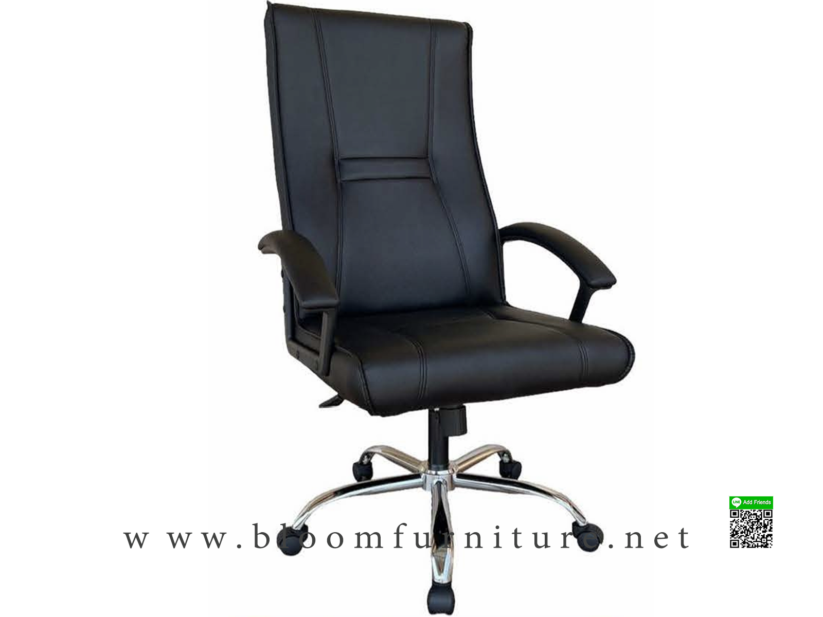 เก้าอี้ผู้บริหารพนักพิงสูง ขนาด 66x75x118-126 ซม.