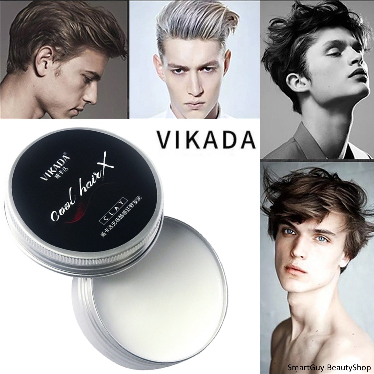 VIKADA Cool Hair X Clay Hair Design 50g ผลิตภัณฑ์จัดแต่งทรงผมเนื้อบางเบาอยู่ทรงเป็นธรรมชาติสินค้านำเข้าจากต่างประเทศพร้อมส่ง