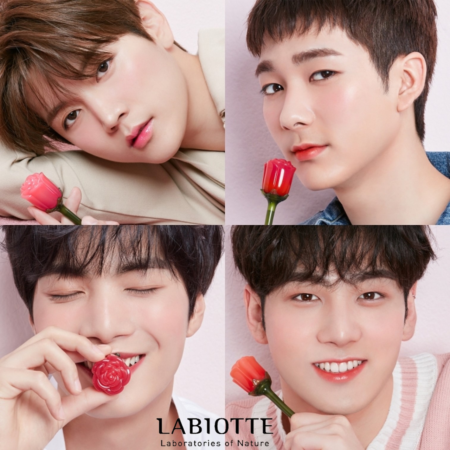 LABIOTTE Flomance Lip Color Shine Rosa Rosa RD01 ลิปกุหลาบเพื่อริมฝีปากฉ่ำน้ำจากเกาหลีของแท้