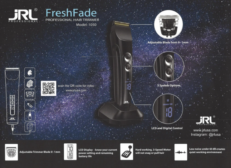 JRL 1050 เก็บขอบผม / แกะสลักผม / มืออาชีพ