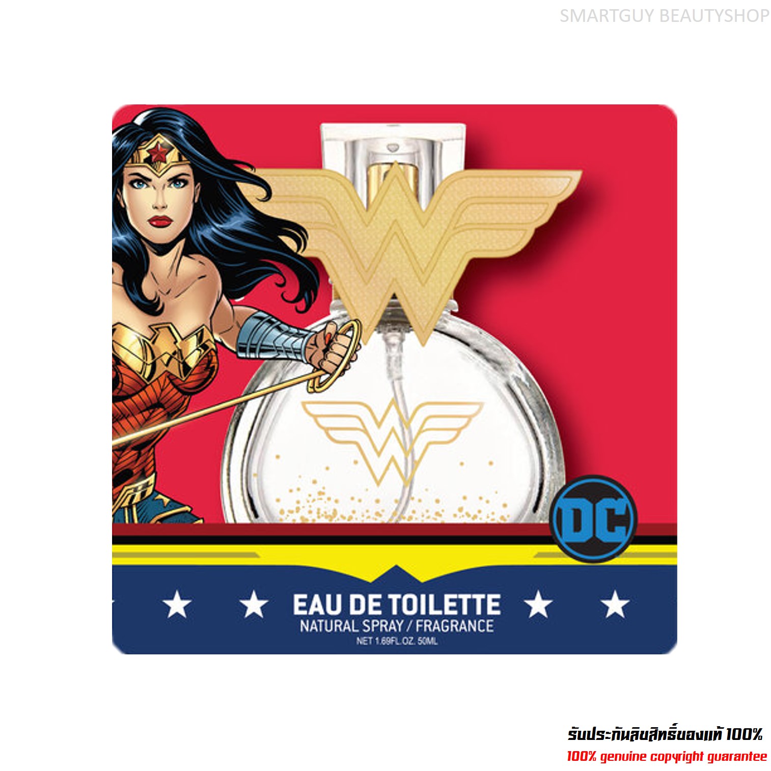 DC Wonder Woman Diana Prince Eau De Toilette Spray 100ml น้ำหอมลิขสิทธิ์แท้กลิ่นหอมสุดเซ็กซี่ใหม่ล่าสุดสำหรับผู้หญิง
