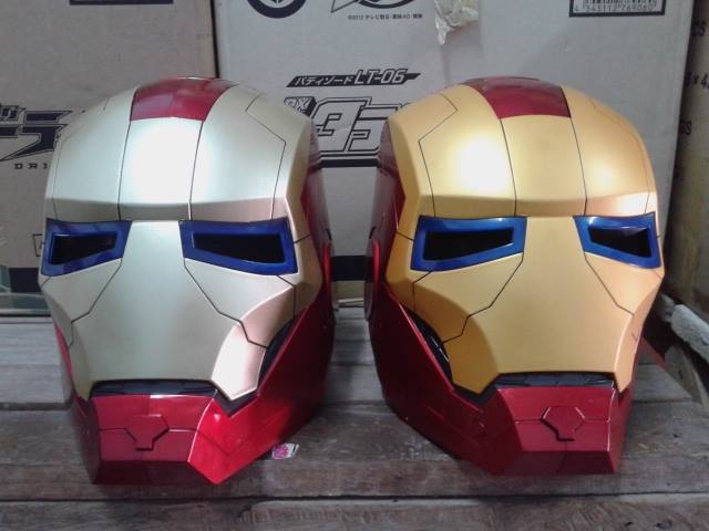 หมวก IRONMAN มีไฟ มีหน้าทอง กับบอร์น