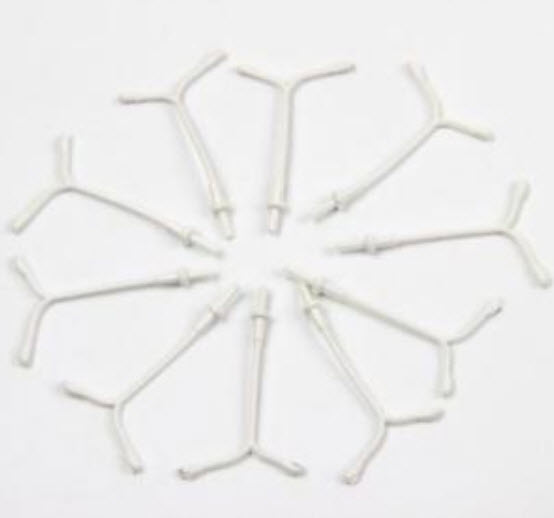 เสาไฟถนน 2 กิ่ง สีขาว สูง 2.8 ซ.ม. / 5 ต้น