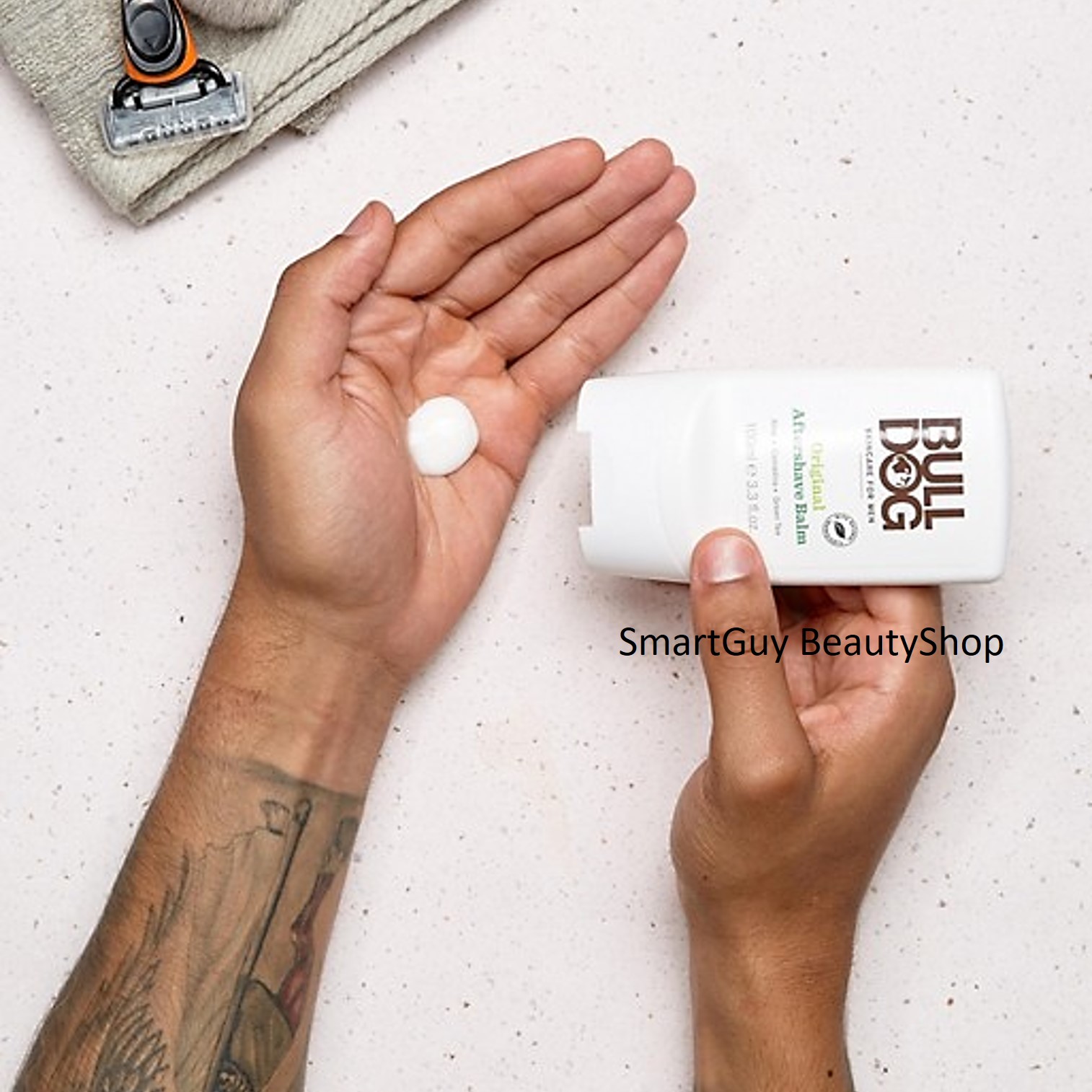 BULLDOG Skincare For Men Original Aftershave Balm 100ml. ผลิตภัณฑ์บำรุงผิวหลังการโกนหนวดสูตรอ่อนโยนกับผิวหน้าสำหรับผู้ชาย