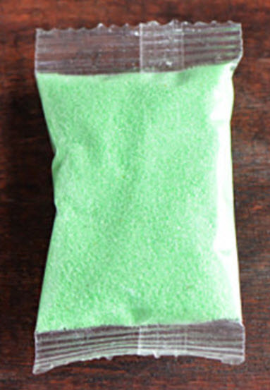 ทรายสี สีเขียวอ่อน ขนาด 25 กรัม