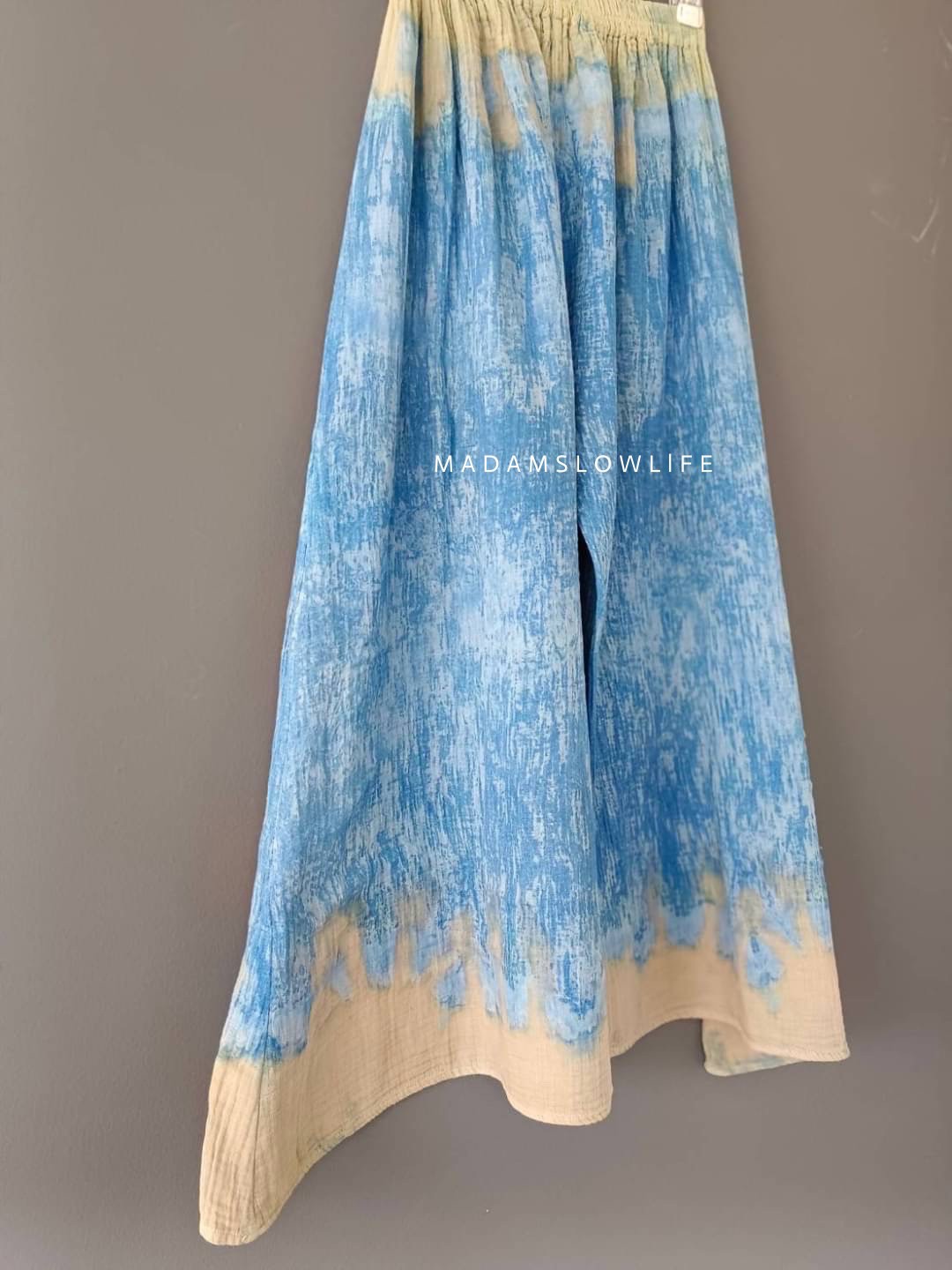 กางเกงขายาว มัดย้อมสีปลอดสารพิษ ฟรีไซต์