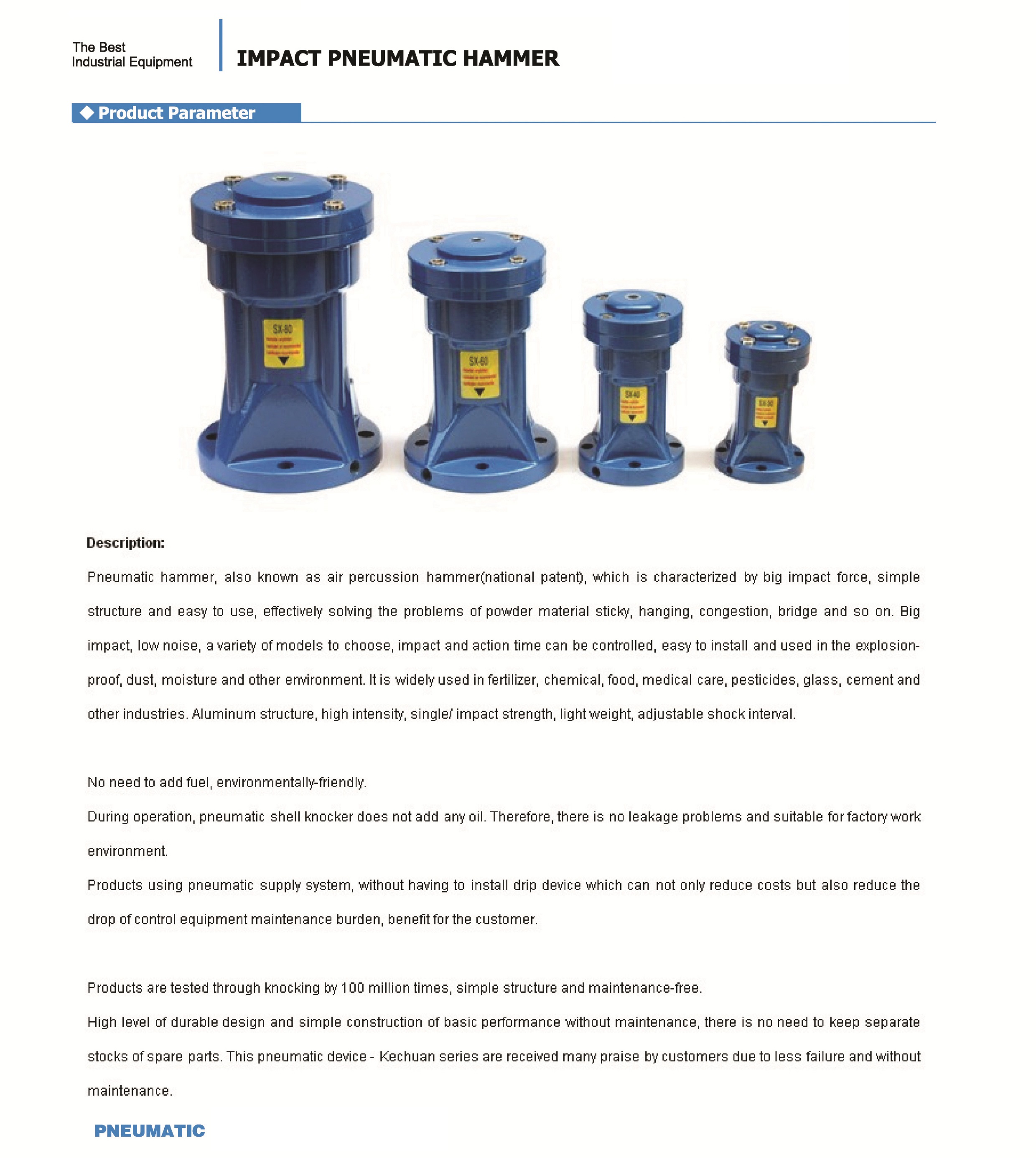 SK Series Impact Air Hammer