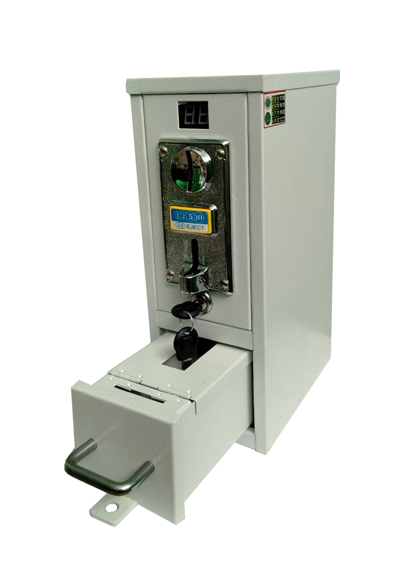 กล่องหยอดเหรียญเครื่องซักผ้ารับเรียญ1,2,5,10