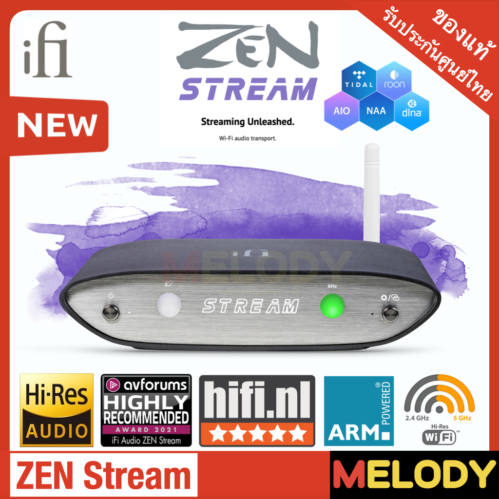 iFi Zen Stream – Network Audio Transport – Inputs: Ethernet/Wi-Fi/USB - Outputs: USB/SPDIF