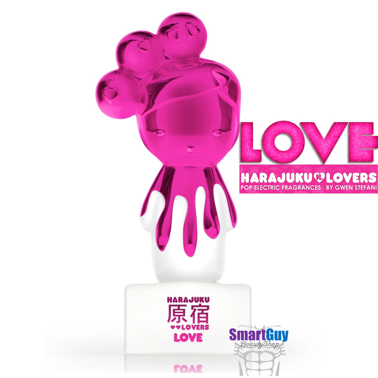 HARAJUKU LOVERS BY GWEN STEFANI POP ELECTRIC LOVE Eau De Parfum Spray Vaporisateur 50ml. น้ำหอมลิขสิทธิ์แท้จากนักร้องสาวเกว็น สเตฟานี่กลิ่นหอมหวานผสานความเย็นสุดคูล สำหรับสาวที่มาพร้อมความสนุกสนานมั่นใจแอบเซ็กซี่เบาๆ สินค้านำเข้าของแท้ 100%