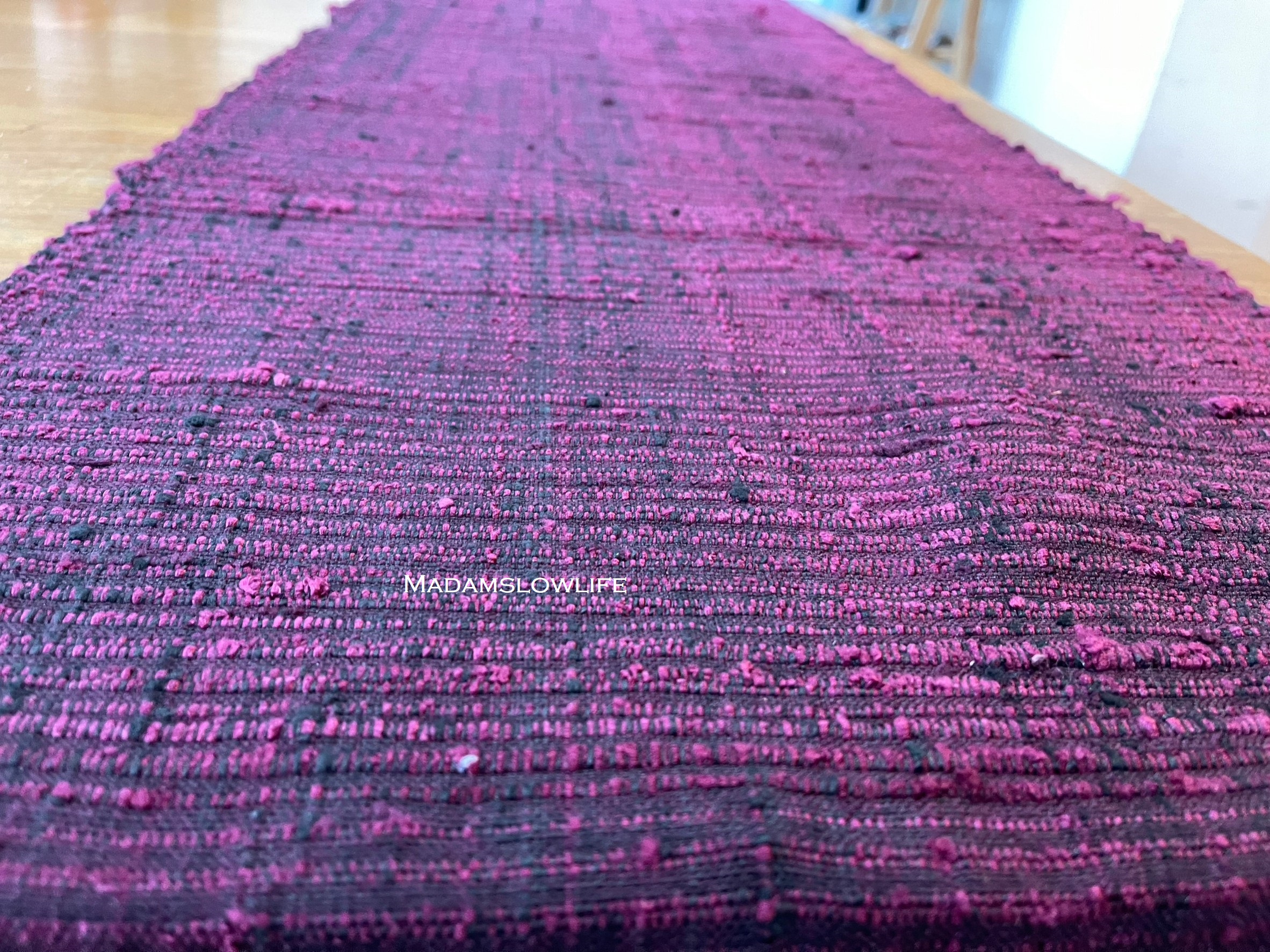 ผ้าไหมอีรี่/RUNNER ขนาด กว้าง42cm*ยาว229cm Hand made