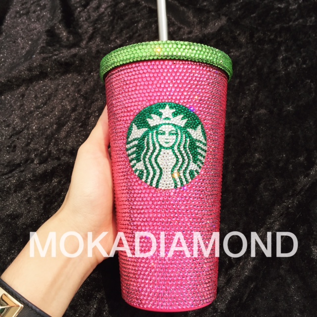 แก้วสตาร์บัคติดเพชร by Moka Diamond