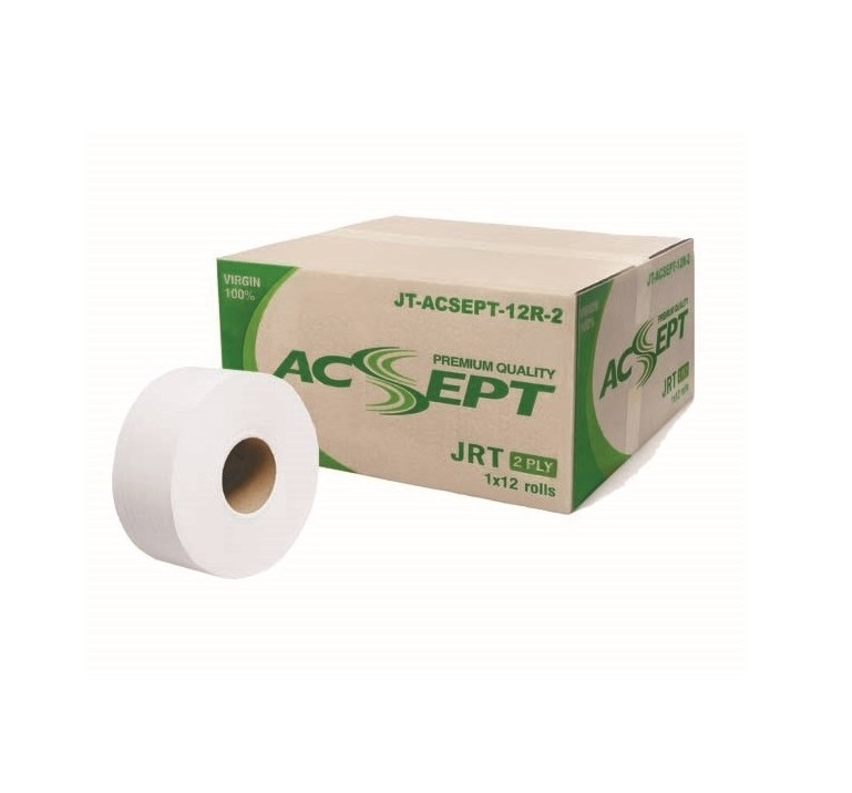กระดาษชำระม้วนใหญ่ Acsept Green