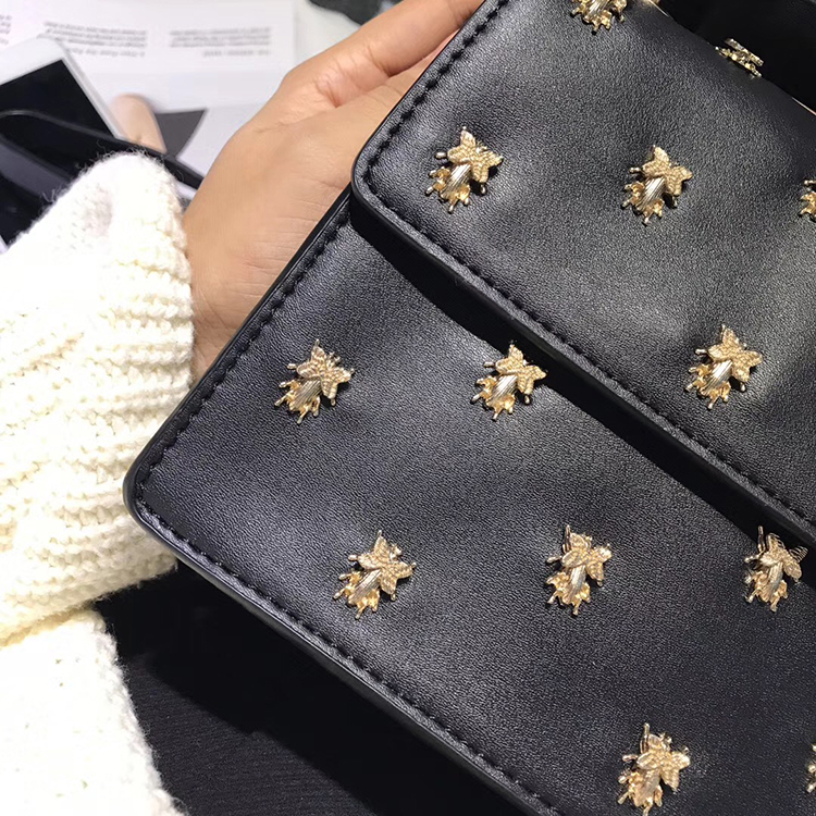 Zara Metallic Bug Detail Crossbody Bag