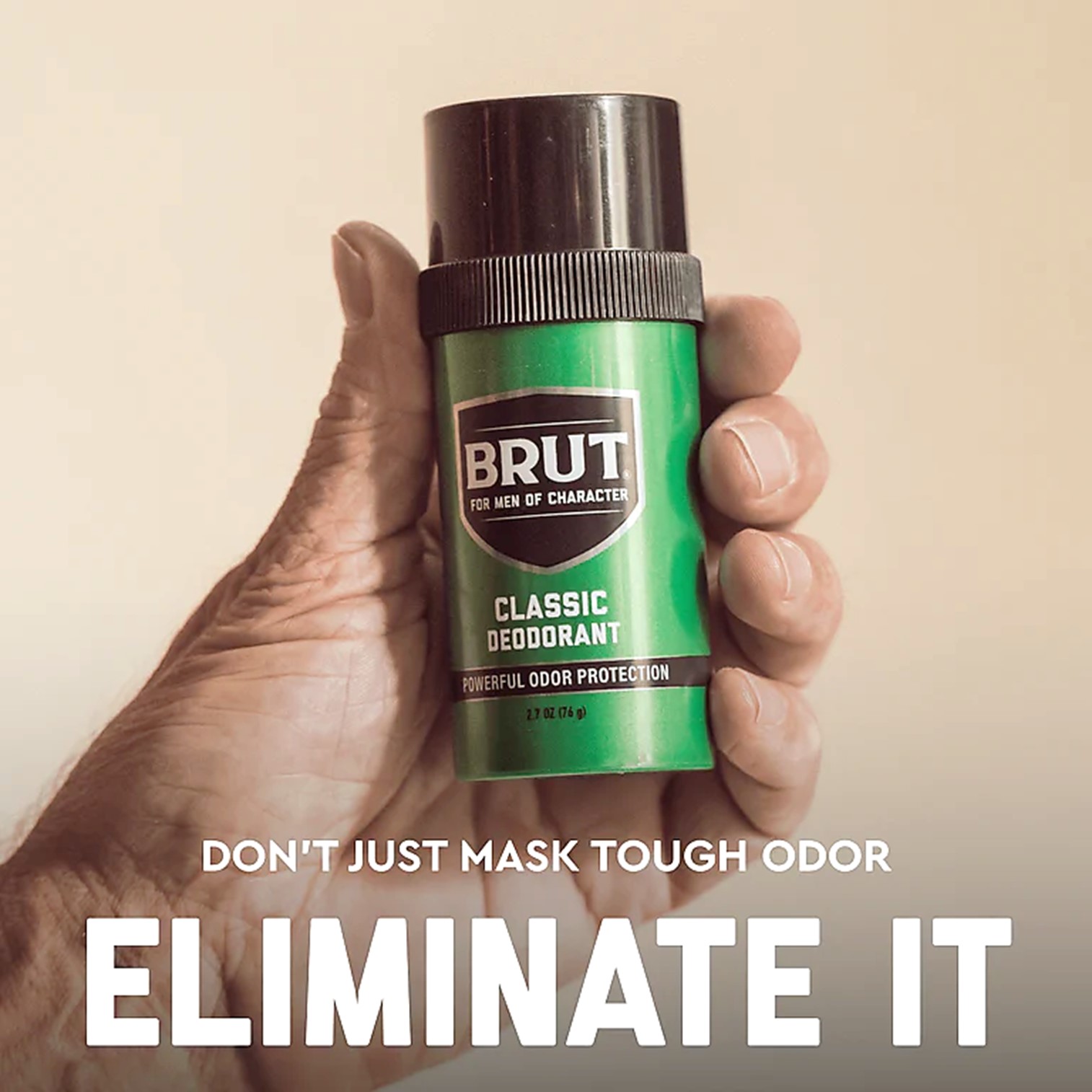 BRUT Classic Round Stick Deodorant 76g ผลิตภัณฑ์ระงับกลิ่นใต้วงแขนสำหรับผู้ชายรูปแบบแท่งสติ๊กกลิ่นคลาสสิคสุดพิเศษจากต่างประเทศของแท้พร้อมส่ง