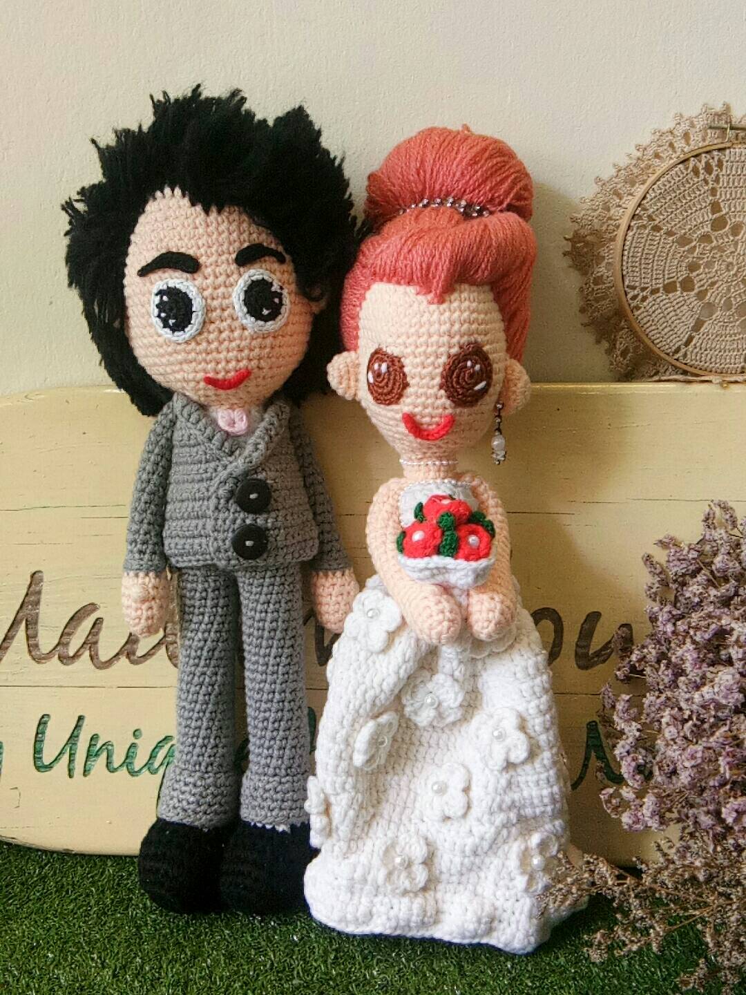 ตุ๊กตาถักโครเชต์ไหมพรม Lover doll5