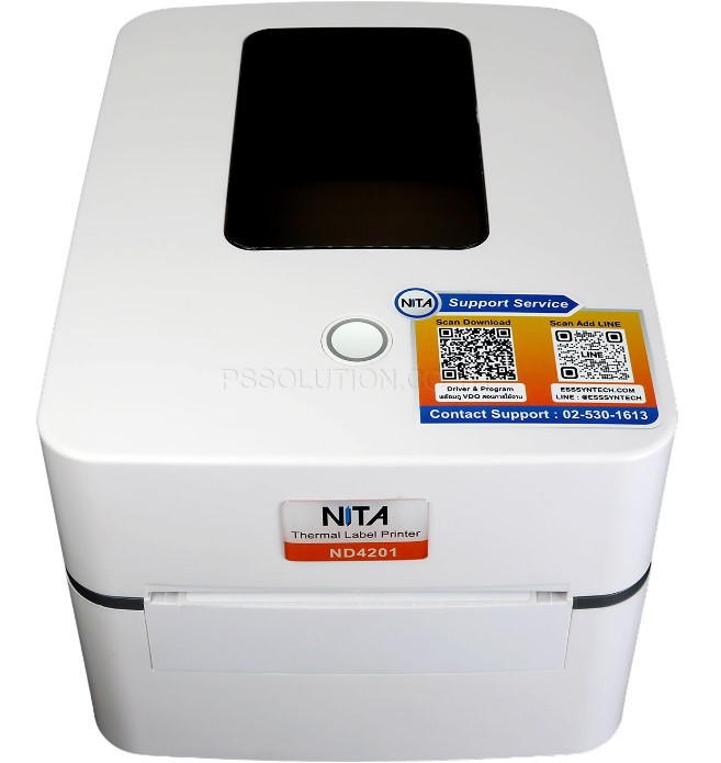 เครื่องพิมพ์ฉลาก NITA ND4201 เครื่องปริ้นสติกเกอร์ใบปะหน้า ระบบความร้อนไม่ต้องใช้หมึก การเชื่อมต่อ USB