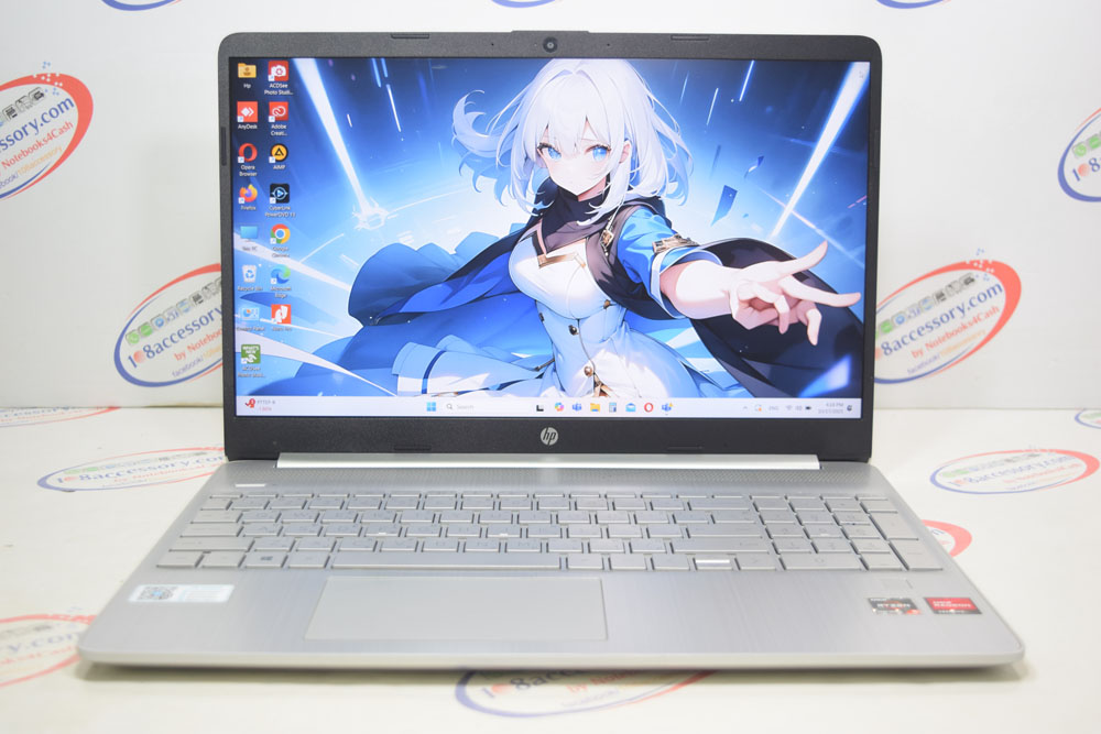 ขายโน๊ตบุ๊ค HP 15s จอ 15.6” IPS 60Hz ซีพียู Ryzen 5 RAM16 SSD 512 จอสวย แบตดี