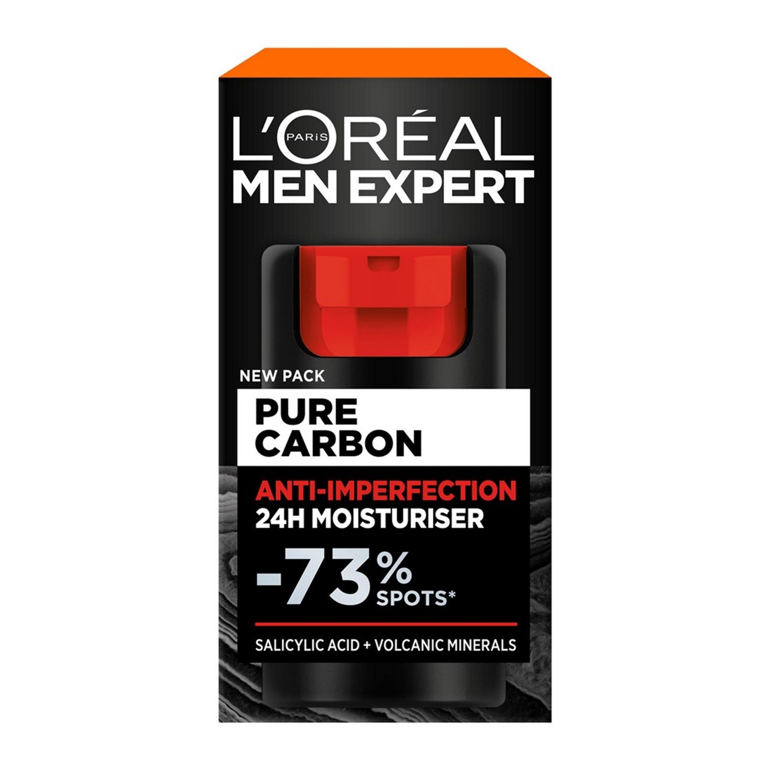 L’Oreal MEN EXPERT Pure Carbon Care Daily Anti-Imperfection Moisturiser 50ml มอยซ์เจอร์ไรเซอร์บำรุงผิวหน้าผู้ชายสูตรพิเศษสินค้านำเข้าจากต่างประเทศของแท้พร้อมส่ง