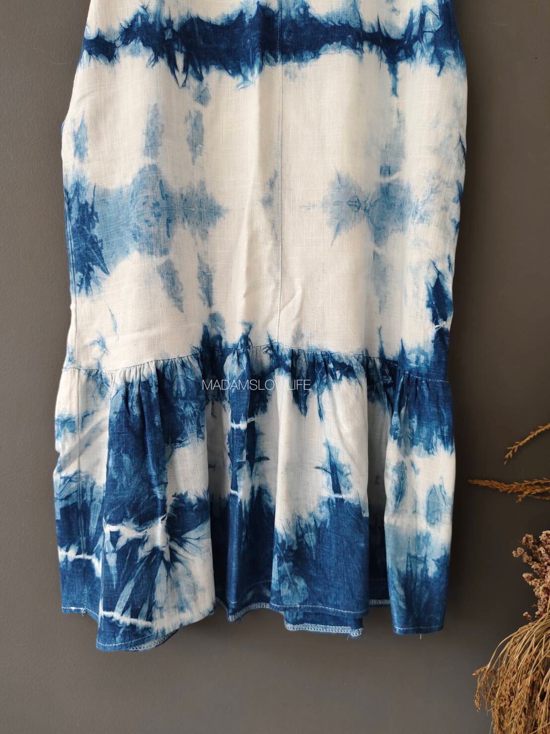 เดรสคอตตอน ย้อมครามธรรมชาติ