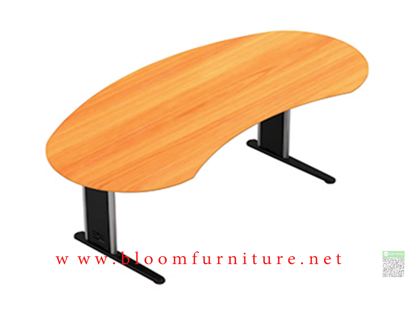 โต๊ะทำงาน โครงขาเหล็กหน้าไม้เมลามีน ฺBrand TAIYO ขนาด 200x91x75 ซม.