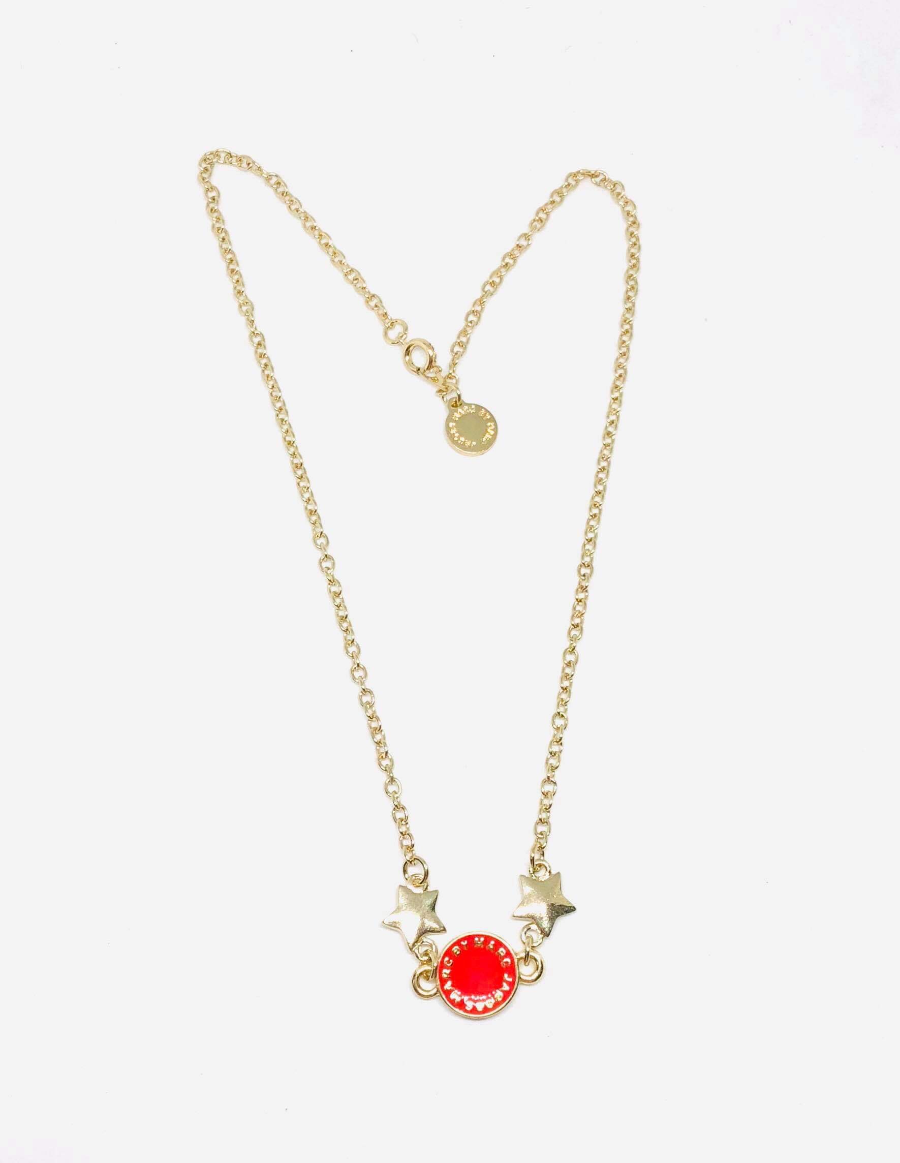 Marc Jacobs Gold Multicolor Medley Star Necklace