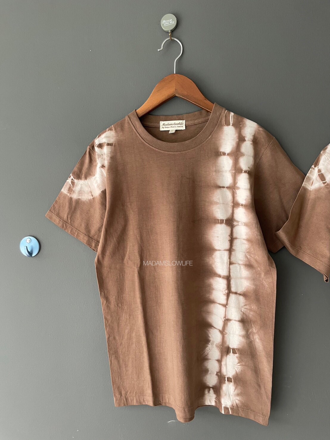 เสื้อยืดย้อมน้ำตาล Size: XS S M L XL 2XL 3XL