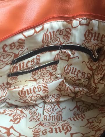 Guess Orange Shopping Bag