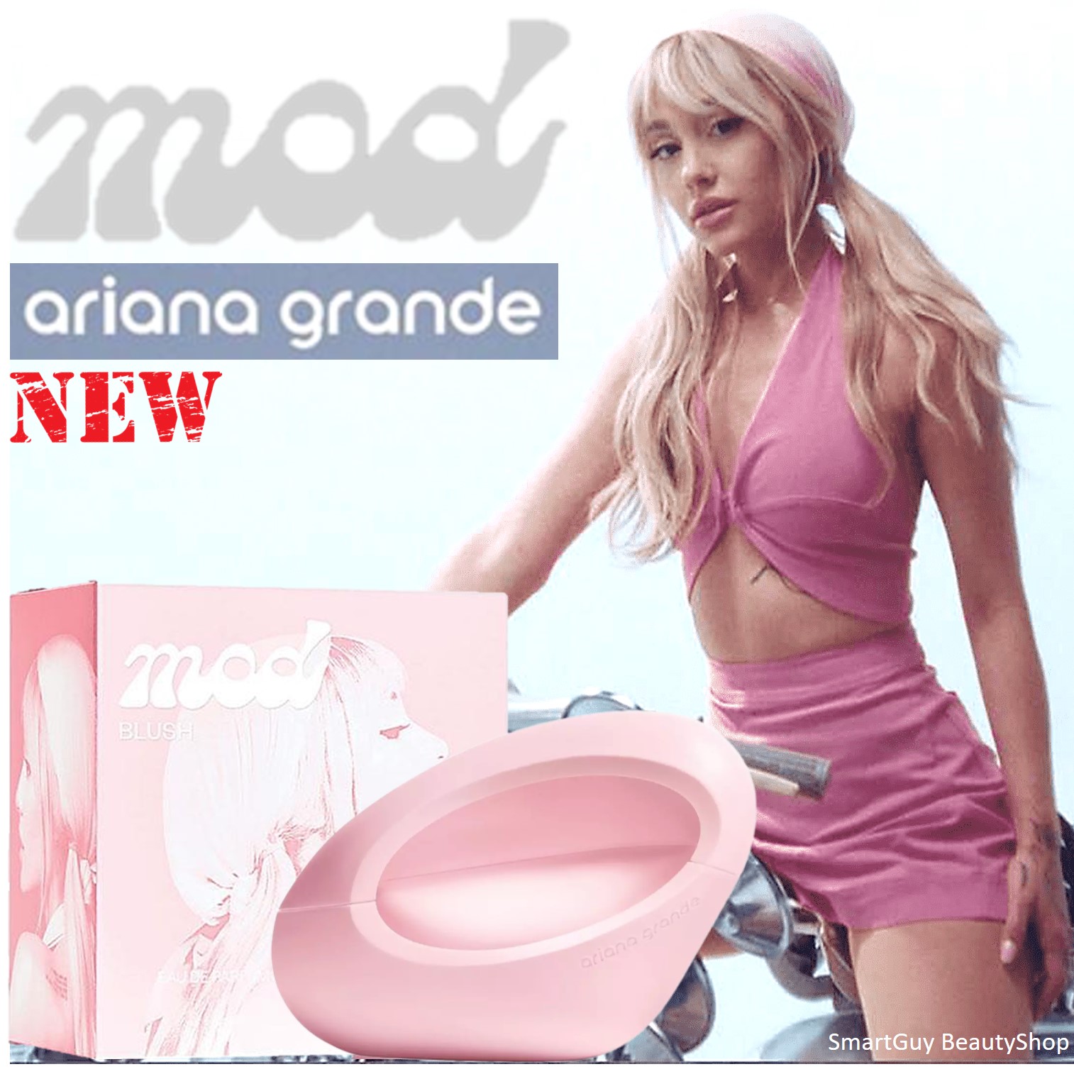 Ariana Grande Mod BLUSH Eau De Parfum 100ml น้ำหอมผู้หญิงกลิ่นสุดพิเศษจากนักร้องสาวอาเรียน่า เกร็นเด สินค้าลิขสิทธิ์แท้นำเข้าจากต่างประเทศพร้อมส่ง