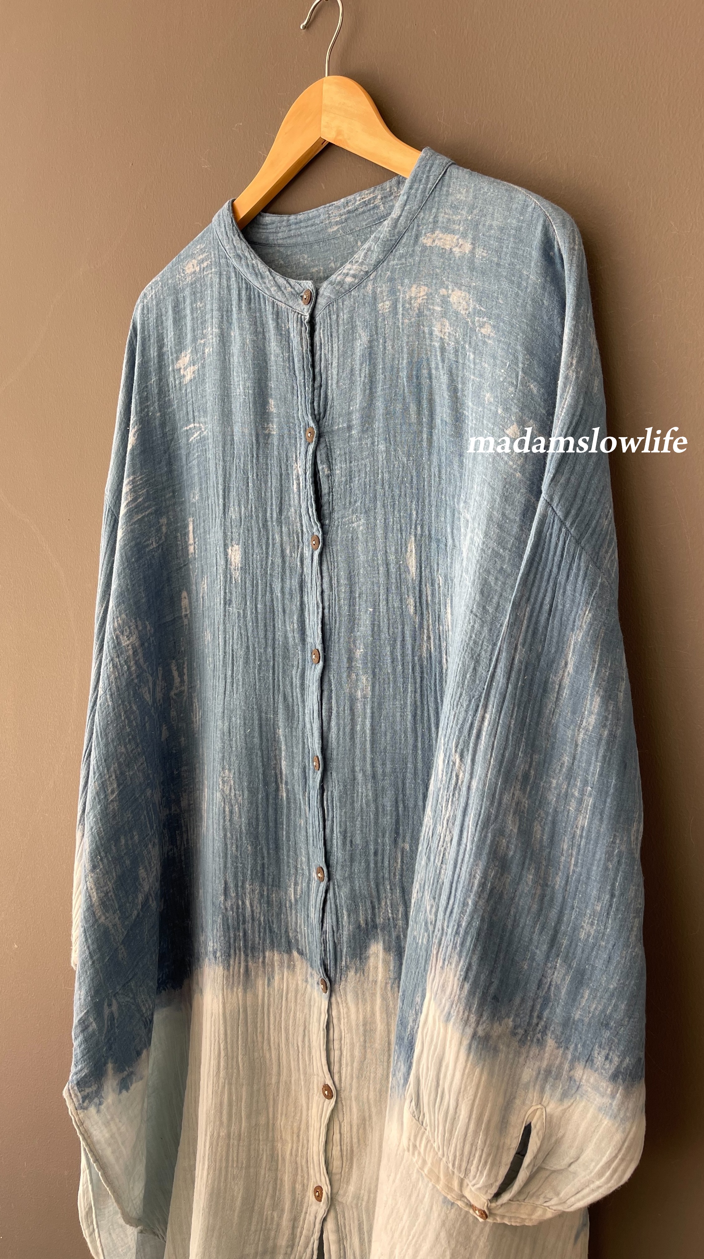 ชุดแซกมัดย้อมสีปลอดสารพิษ ผ้าคอตตอน 100% (ผ้าสาลู มีเทคเจอร์)