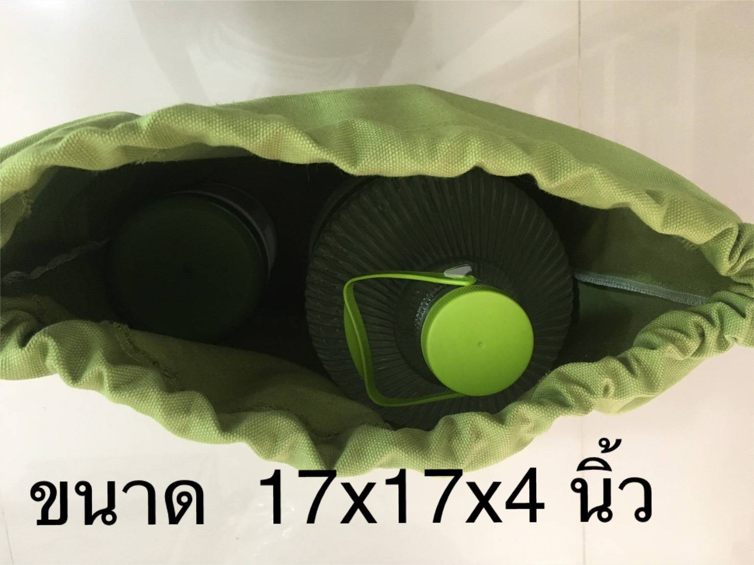 พรีออเดอร์ ถุงยังชีพสกรีนฟรี1สี ขนาด17"*17"*4" ผ้าแคนวาสมีให้เลือก 6 สี