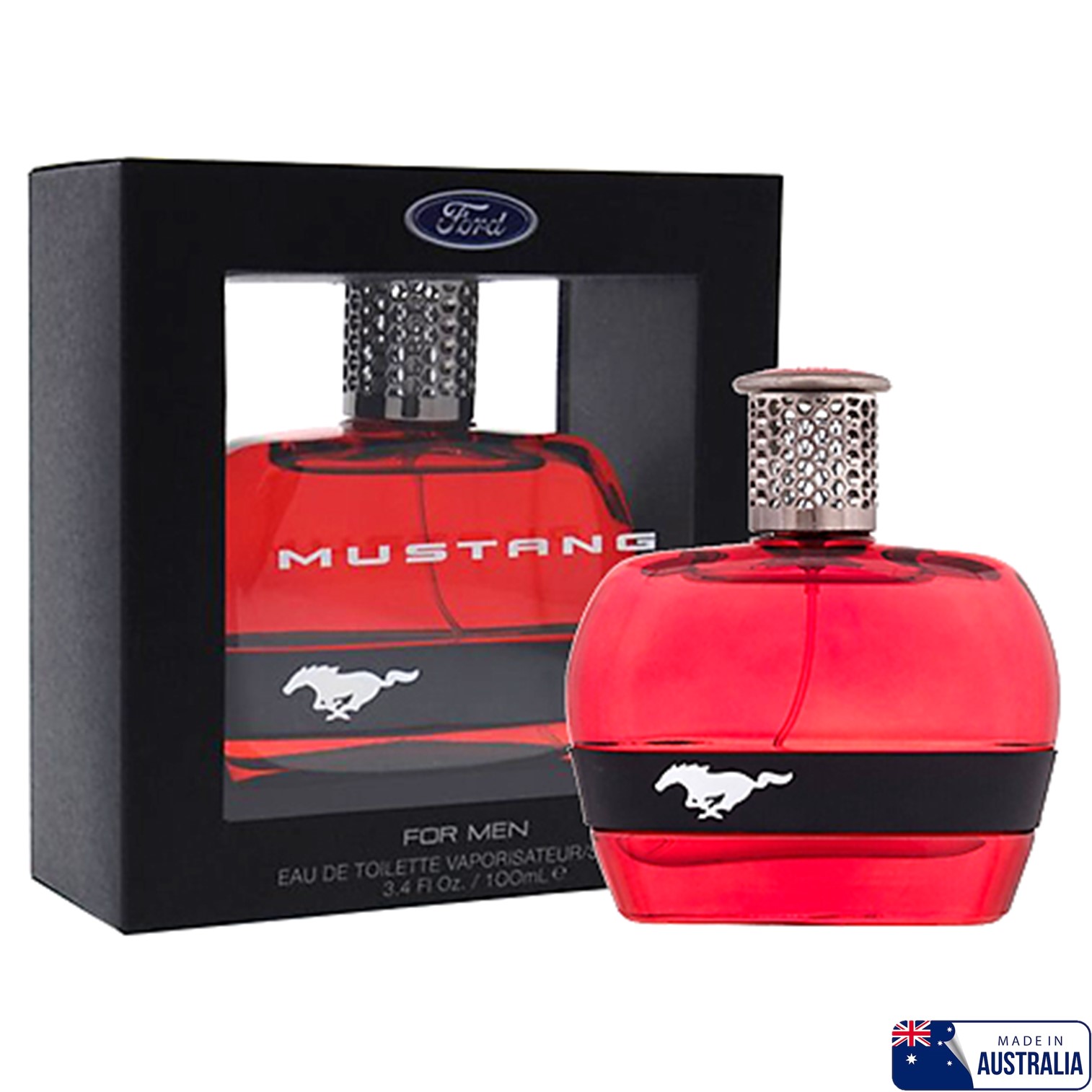 FORD MUSTANG Red FOR HIM 100ml น้ำหอมผู้ชายกลิ่นหอมสุดพิเศษรับประกันลิขสิทธิ์ของแท้นำเข้าจากออสเตรเลียพร้อมส่ง
