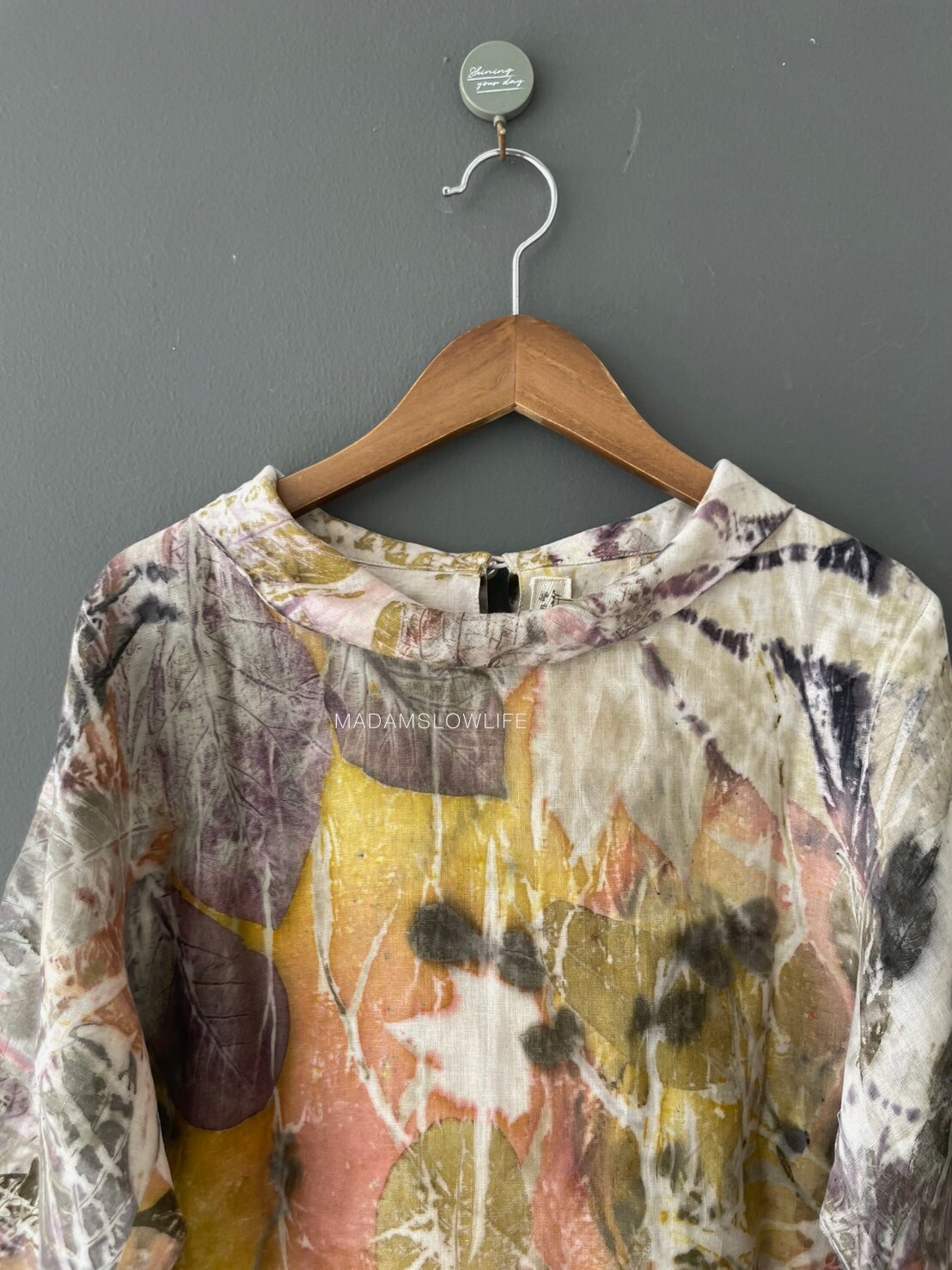 เสื้อลินิน ECO Print Size อก 40 นิ้ว