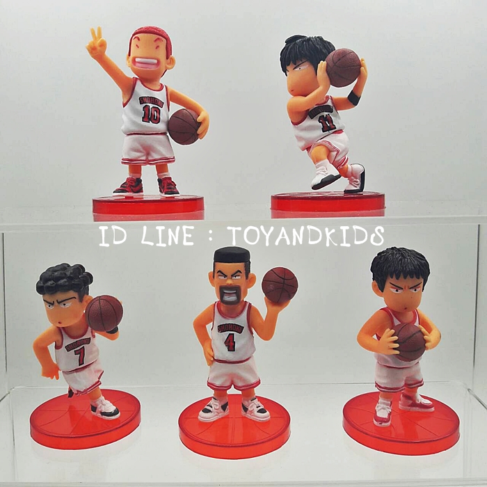 โมเดล Slamdunk โชโฮคุ 5 ตัว(ชุดขาว)