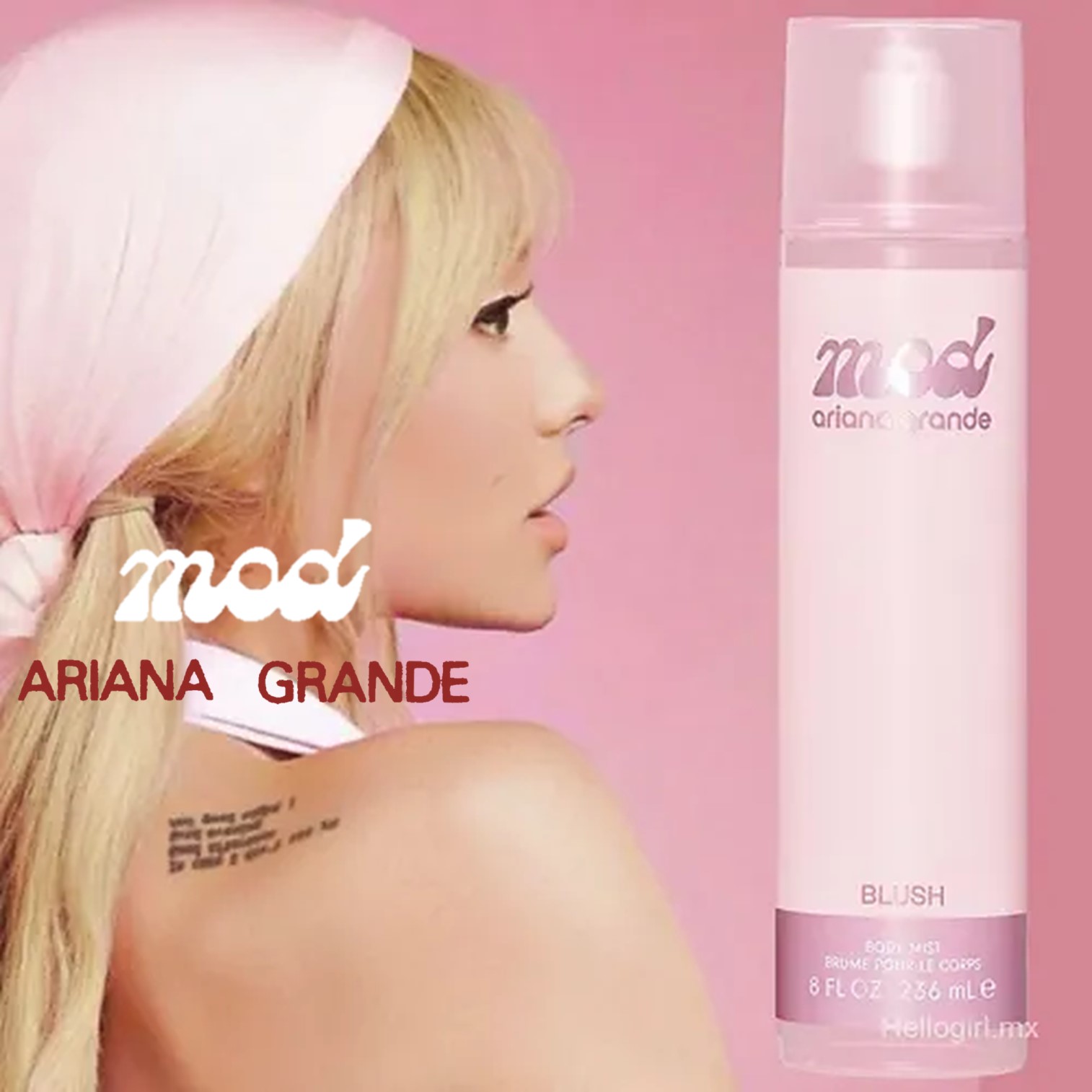 Ariana Grande Mod Blush and Mod Vanilla Body Mist 236ml สเปรย์น้ำหอมสำหรับผิวกายกลิ่นหอมใหม่สุดพิเศษจากนักร้องสาวสวยสินค้านำเข้าลิขสิทธิ์แท้จากออสเตรเลียพร้อมส่ง